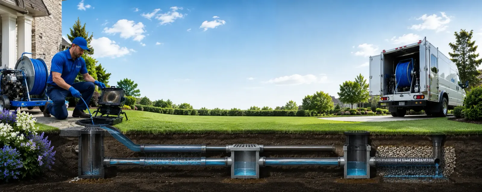 Outdoor drain cleaning information for Mastic Beach, NY